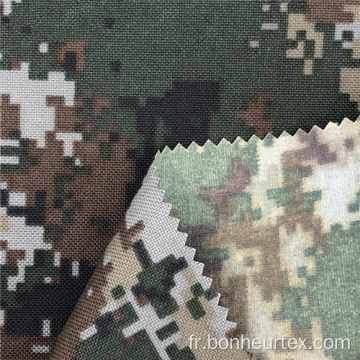 Tissu militaire de camouflage en polyester ignifuge